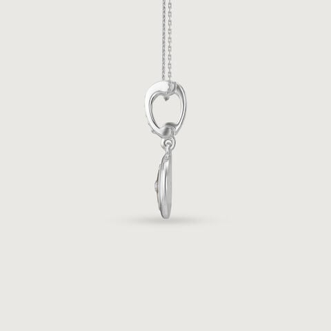 Vibrant Wheel Silver Pendant