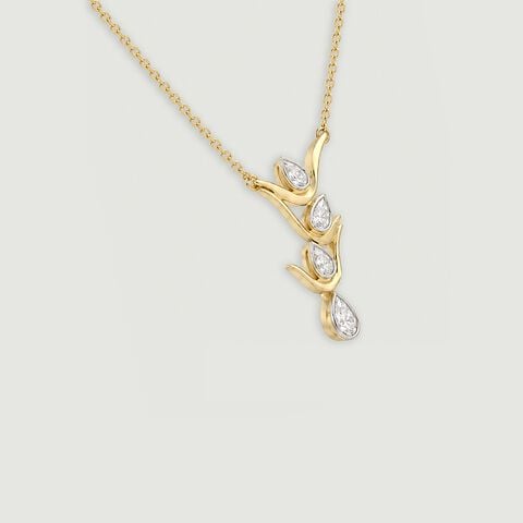 Flickering Flame Diamond Necklace