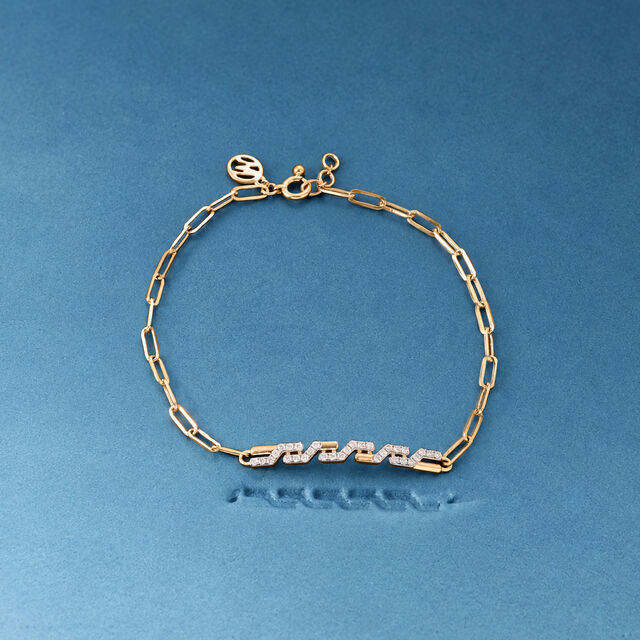 Dynamic Geometric Diamond Bracelet,,hi-res image number null