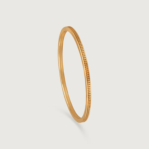 Sleek Textured Gold Bangle