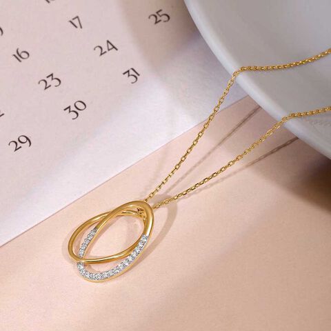 Twinkle Loop Diamond Pendant