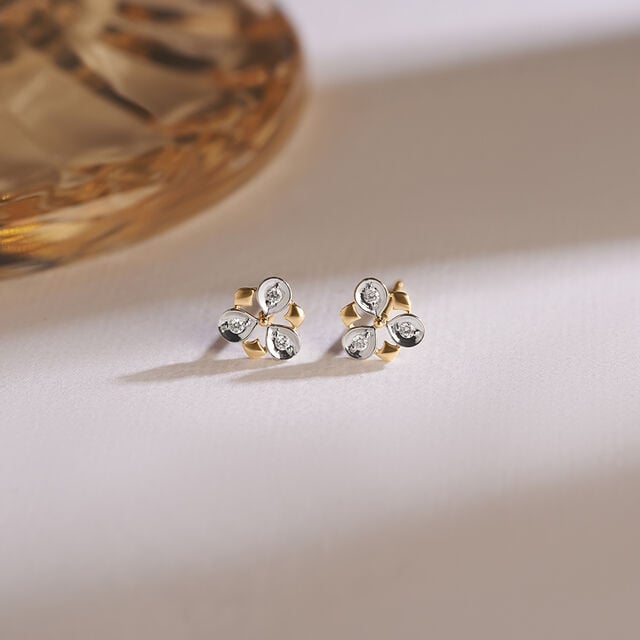 Twinkling Trio Diamond Stud Earrings,,hi-res image number null