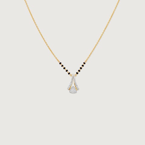 Elegant Sculptural Diamond Mangalsutra