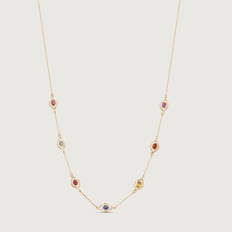 Lustrous Hue Sapphire Chain