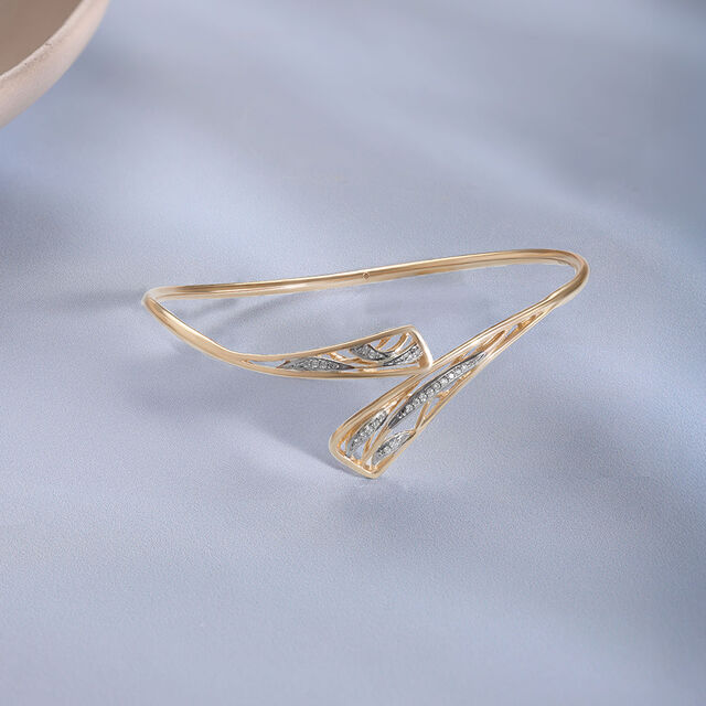 Glide Statement Diamond Bangle,,hi-res image number null