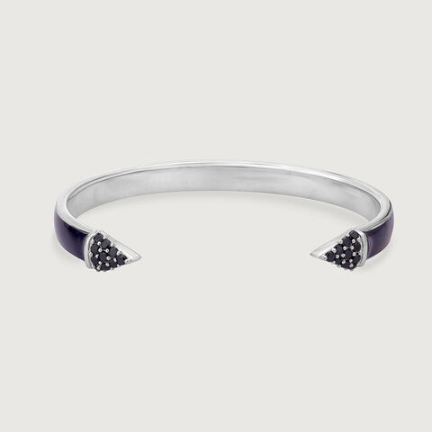 Bold Glint Silver Bangle
