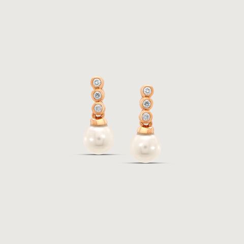 Soft Lustre Diamond Stud Earrings