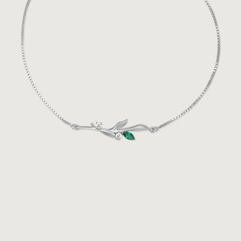 Graceful Vine Silver Bracelet