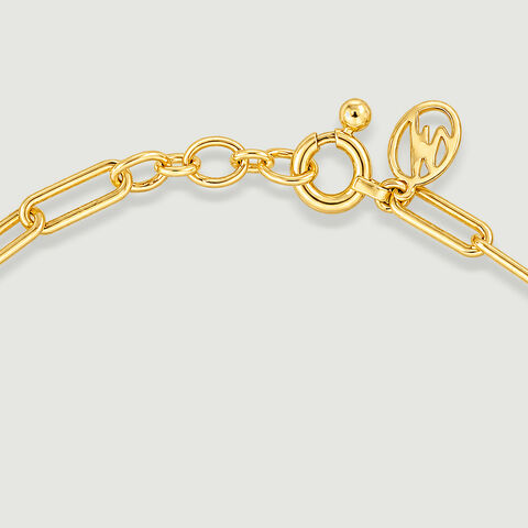 Sleek Geometric Gold Mangalsutra Bracelet