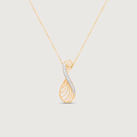 Lustrous Line Diamond Necklace