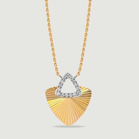 Striking Radiant Diamond Necklace