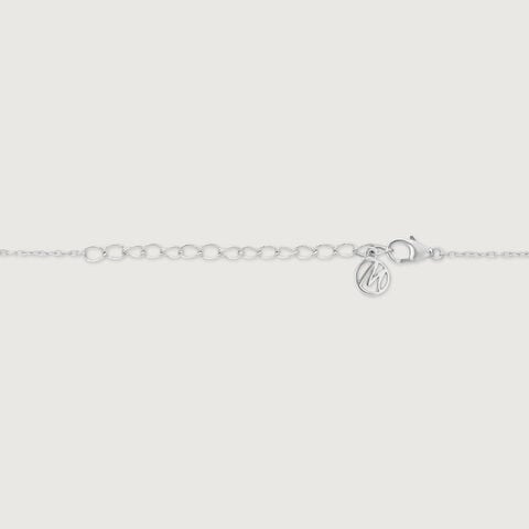 Delicate Leaf Drop Silver Necklace