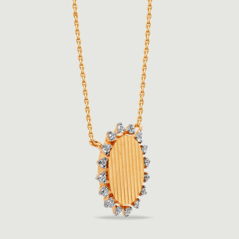 Oval Luminous Diamond Necklace
