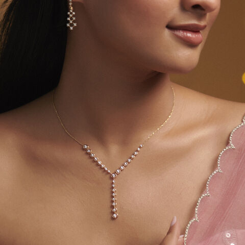 Festive Radiance Diamond Necklace