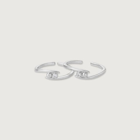 Sleek Charm Silver Toe Ring