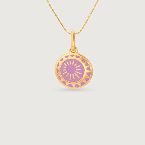 Radiant Dusk Gold Pendant