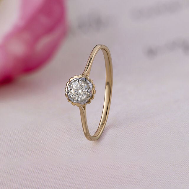 Blooming Beauty 14 kt Gold & Diamond Ring,,hi-res image number null