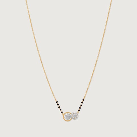 Timeless Interlinked Diamond Mangalsutra