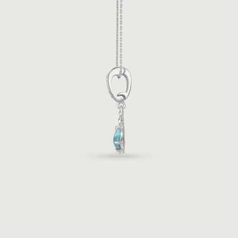 Whimsical Flutter Silver Pendant