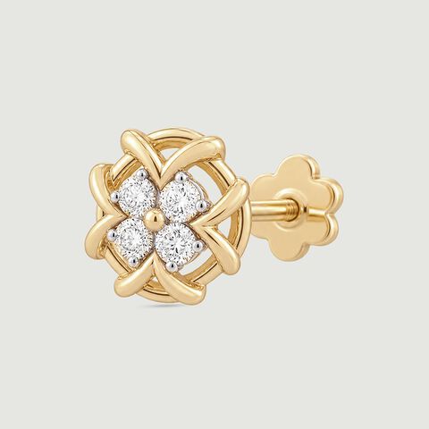 Radiant Diya Diamond Nose Pin