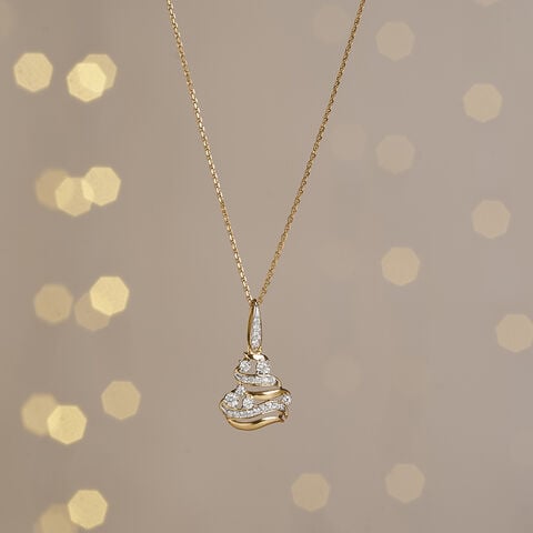 Gleaming Current Diamond Pendant