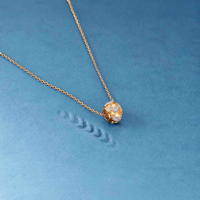 Bold Chevron Diamond Pendant,,hi-res image number null