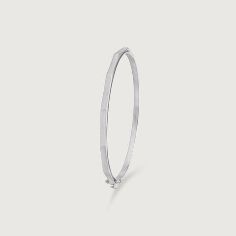 Minimal Gleam Silver Bangle