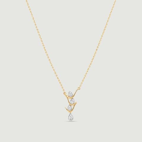 Flickering Flame Diamond Necklace