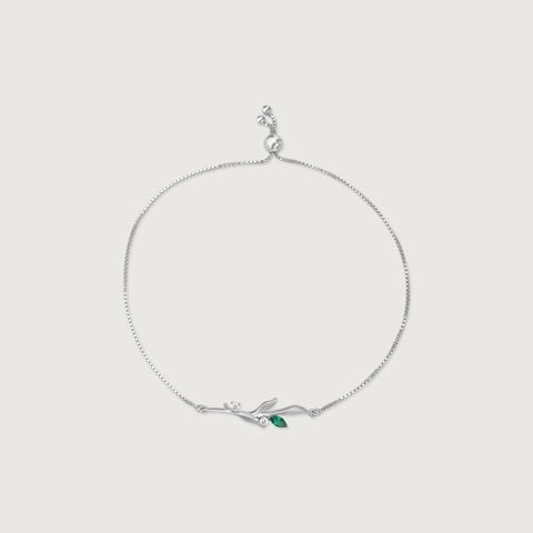 Graceful Vine Silver Bracelet