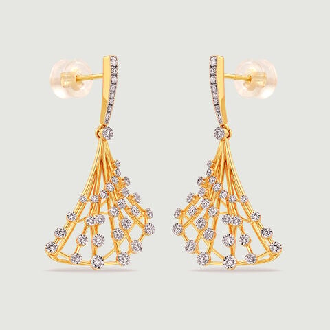 Radiant Cascading Diamond Jhumka