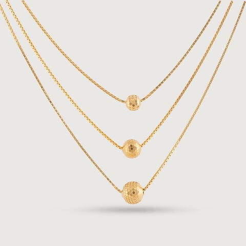 Triple Delight Gold Chain