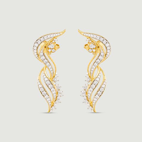 Sacred Lights Diamond Drop Earrings