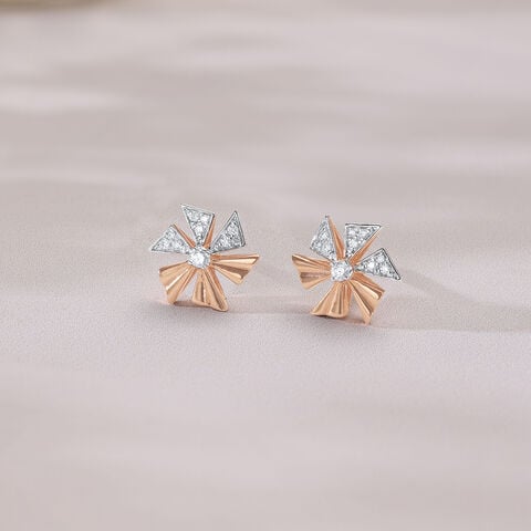 Pinwheel Pop Diamond Earrings