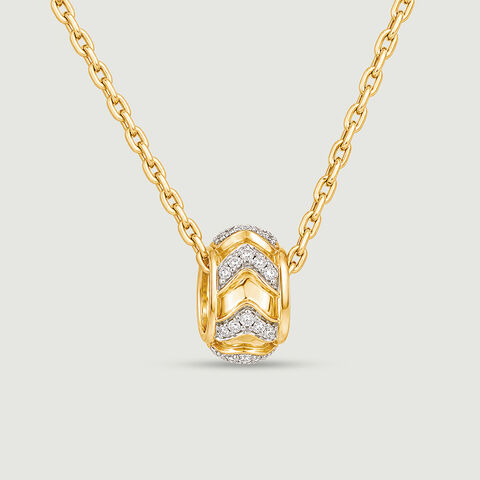 Bold Chevron Diamond Pendant
