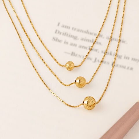 Triple Delight Gold Chain