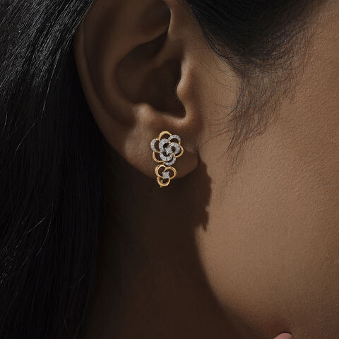 Blossoming Harmony Diamond Ear Cuff