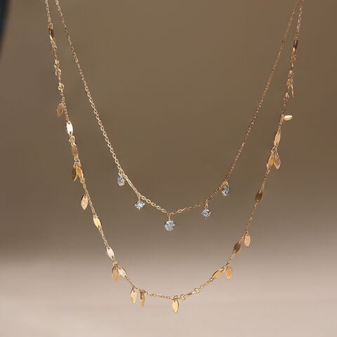 Playful Layers Diamond Necklace