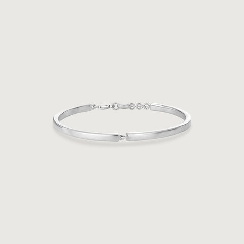 Linked Edge Silver Kada