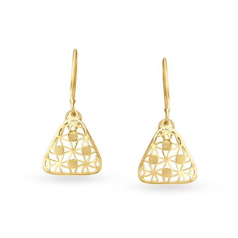 14KT Yellow Gold Hoop Earrings And Pendant Set To Steal The Attention