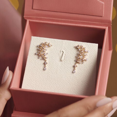 Riverside Radiance Diamond Drop Earrings