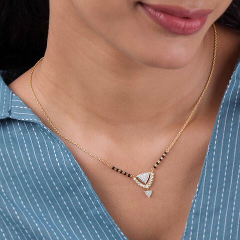 Graceful Geometric Diamond Mangalsutra