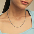 Sleek Minimalist Silver Chain,,hi-res view 2