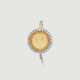 Luminous Textured Diamond Cocktail Ring,,hi-res view 3