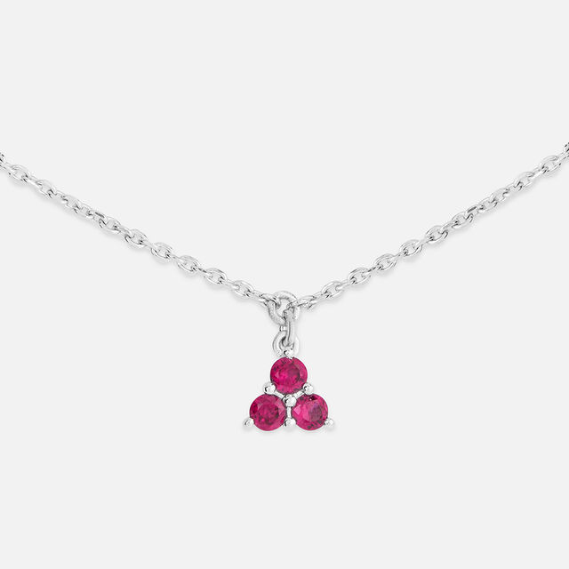 Minimalist Glow Silver Anklet,,hi-res image number null