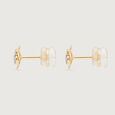 Radiant Bloom Diamond Stud Earrings,,hi-res view 2