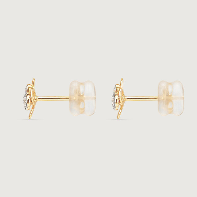 Radiant Bloom Diamond Stud Earrings,,hi-res image number null