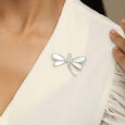 Ethereal Dragonfly Silver Brooch,,hi-res view 2