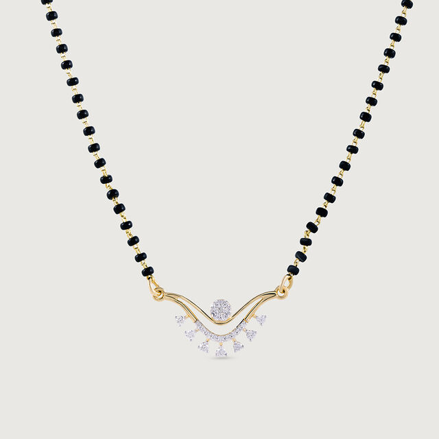 Serenade Shine Gold and Diamond Mangalsutra,,hi-res image number null