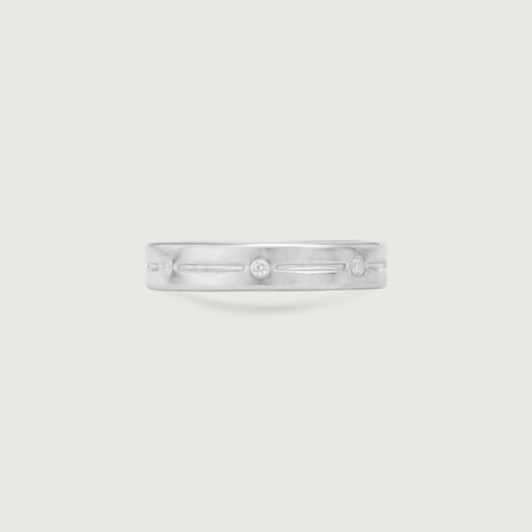 Polished Line Silver Ring