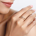 14KT Yellow Gold Sleek Disjointed Diamond Ring,,hi-res view 3